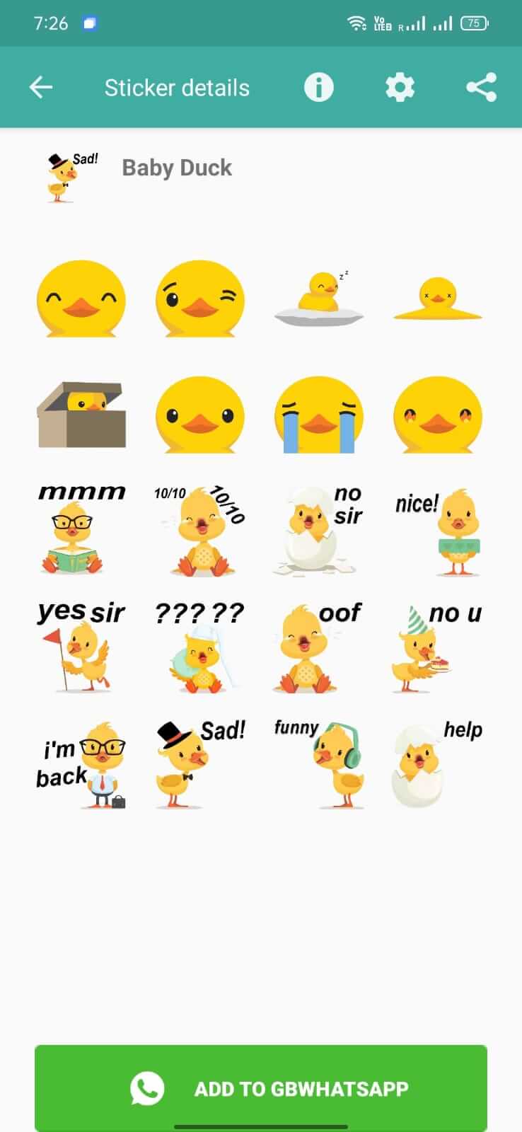 GBStickers screenshot 1