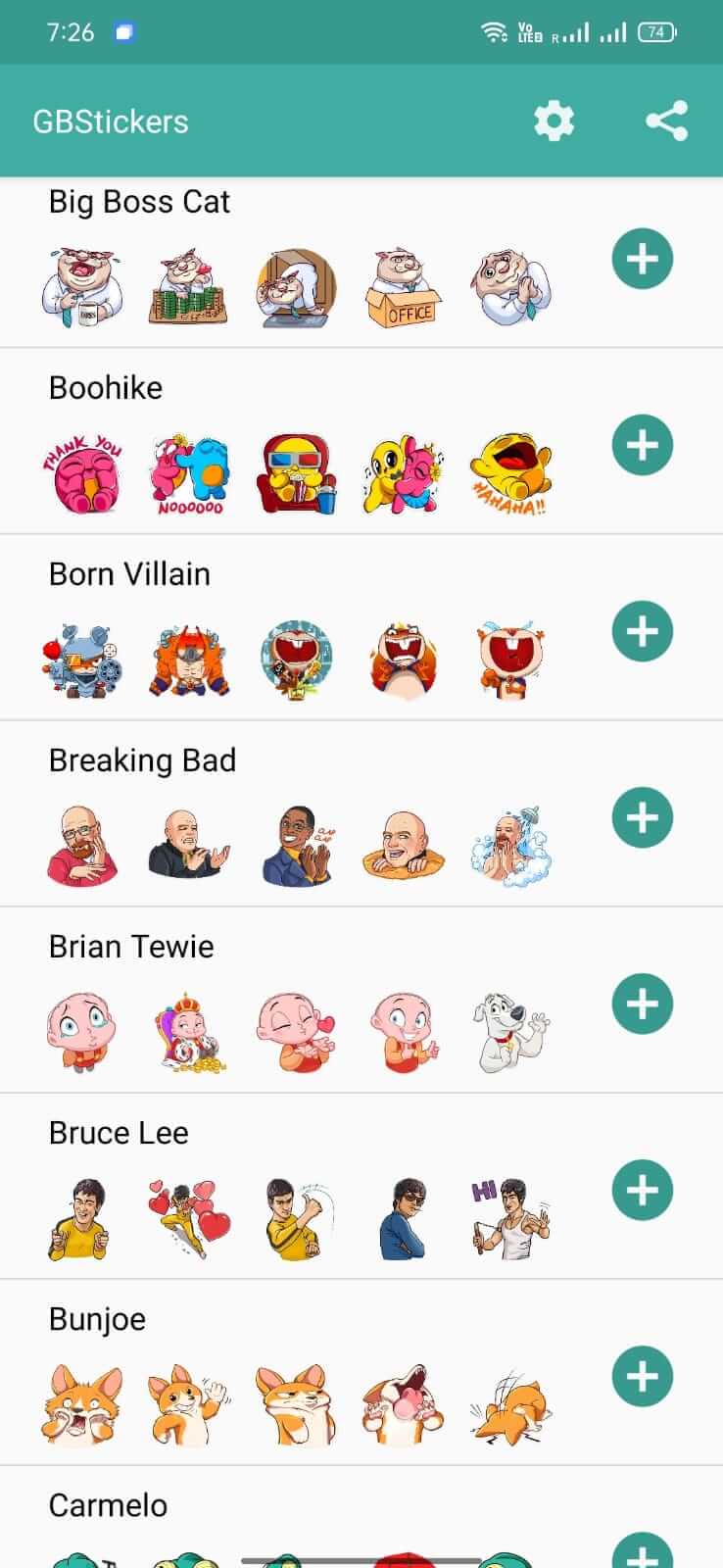 GBStickers screenshot 1