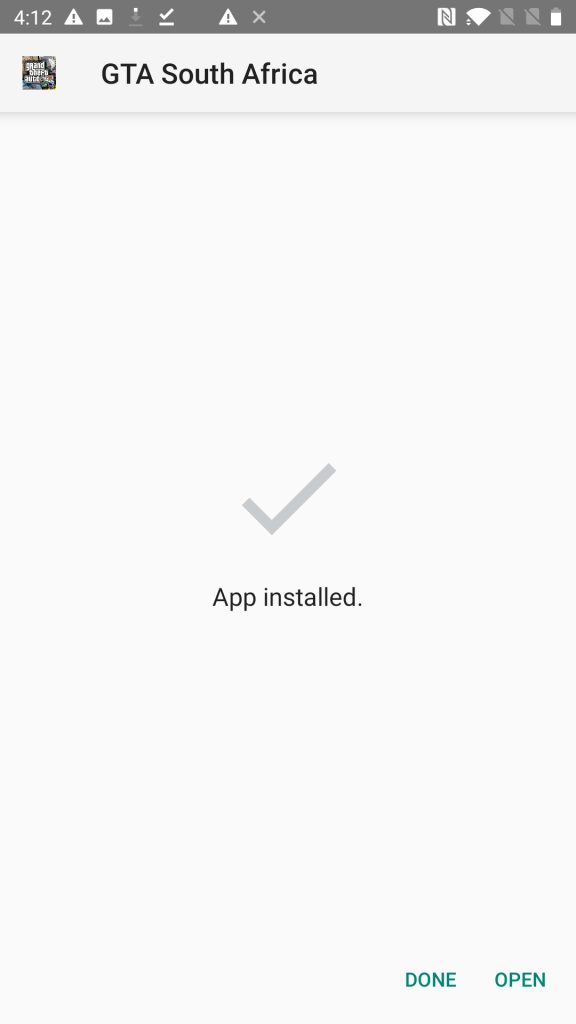 GTA South Africa Installed