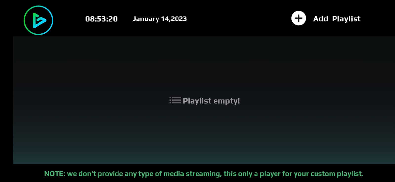 GTV Player screenshot 1