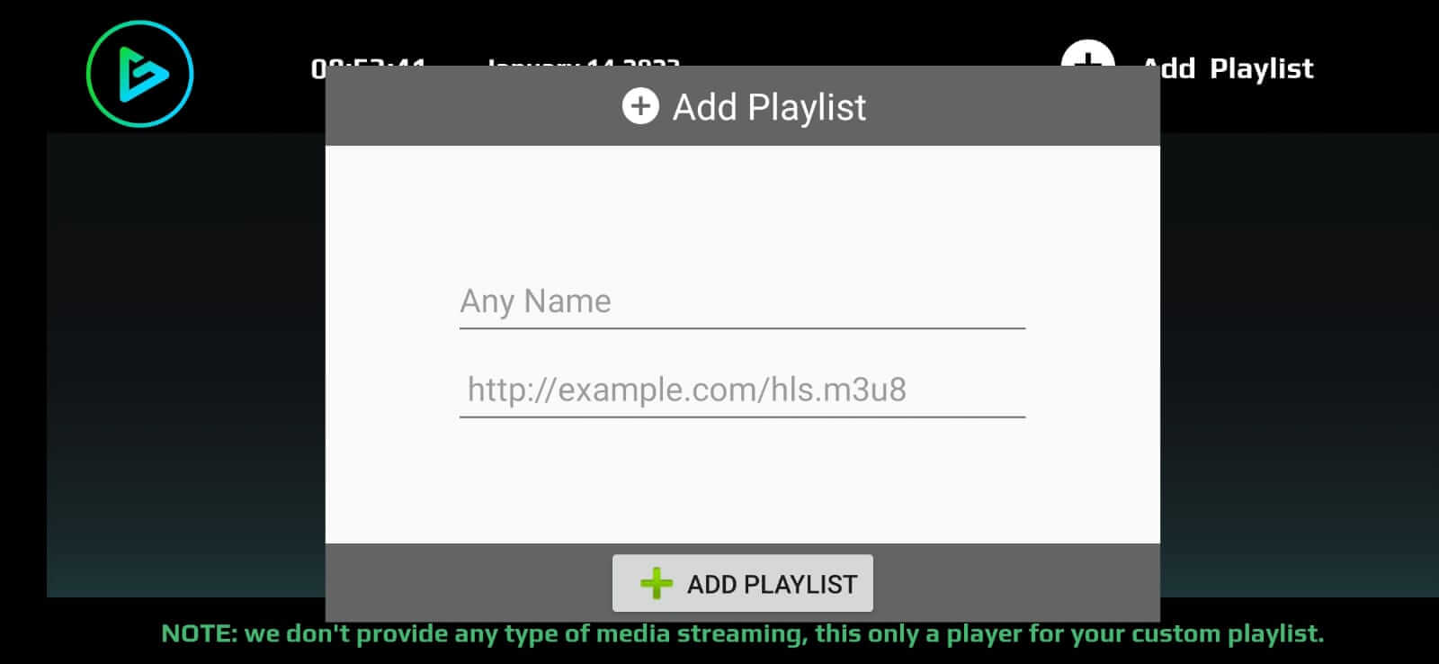 GTV Player screenshot 1