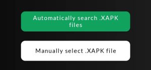 click on manually select .xapk file