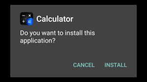 start installing HideX Calculator Lock