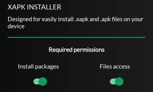 XAPK Installer permissions