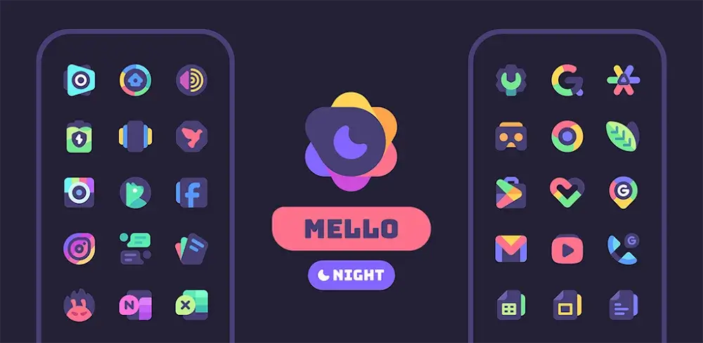 Mello Night Icon Pack icon