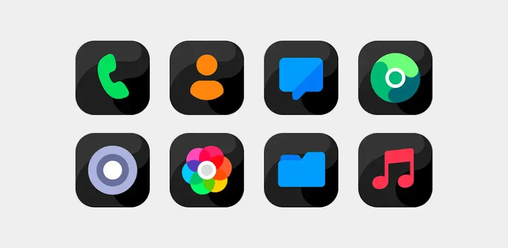 Bastis Black - Icon Pack icon