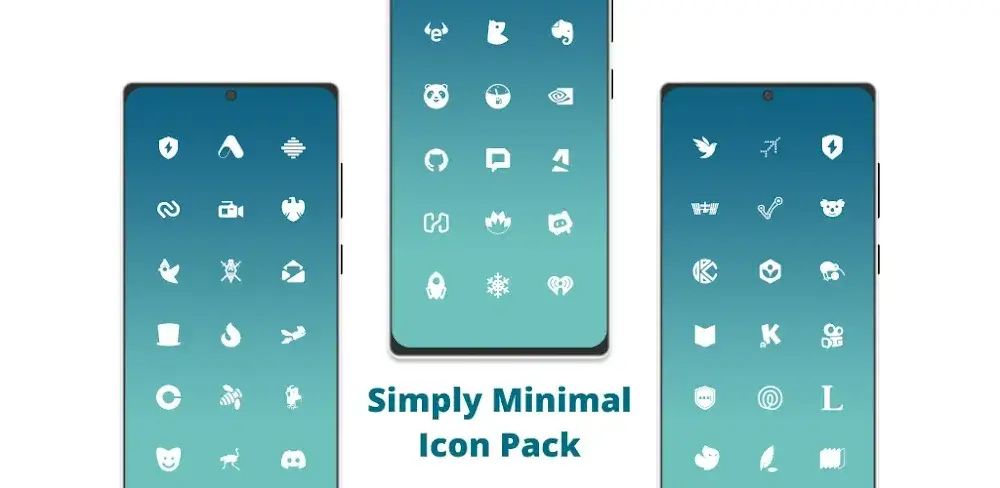 Simply Minimal White Icon Pack icon