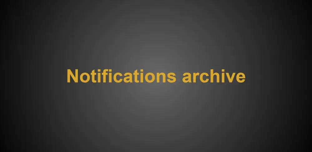 Notifications archive icon