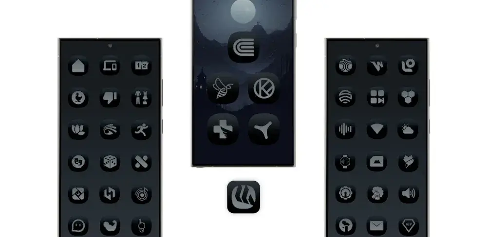 Midnight Dark Icon Pack icon