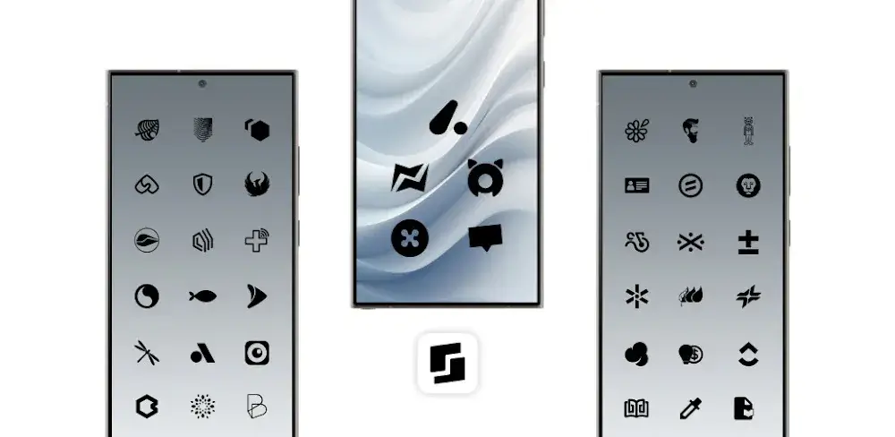 Dark Side Black Icon Pack icon