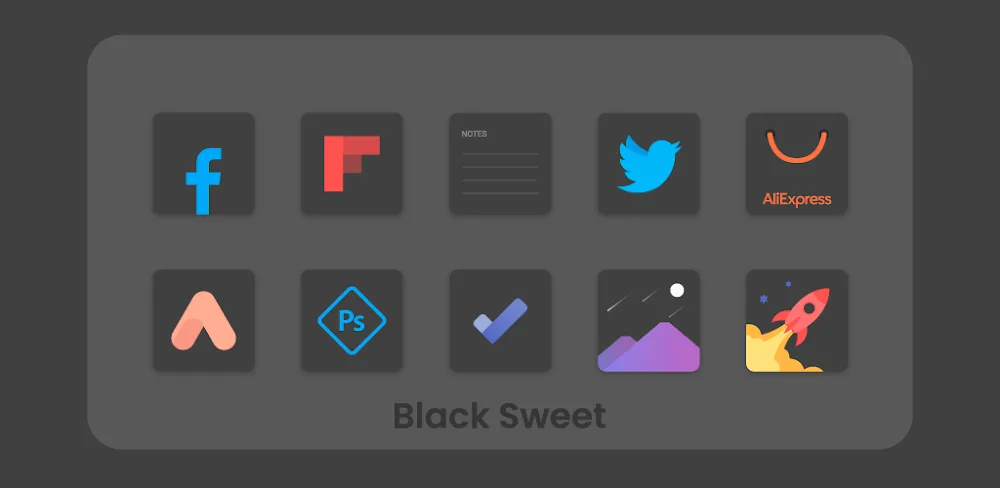 Black Sweet - Icon Pack icon