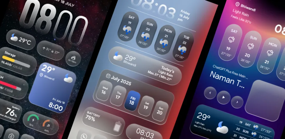 OneUi 7 Glass Kwgt icon