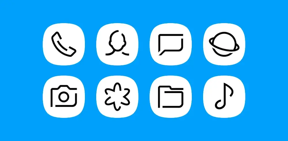 Whiux White - Icon Pack icon