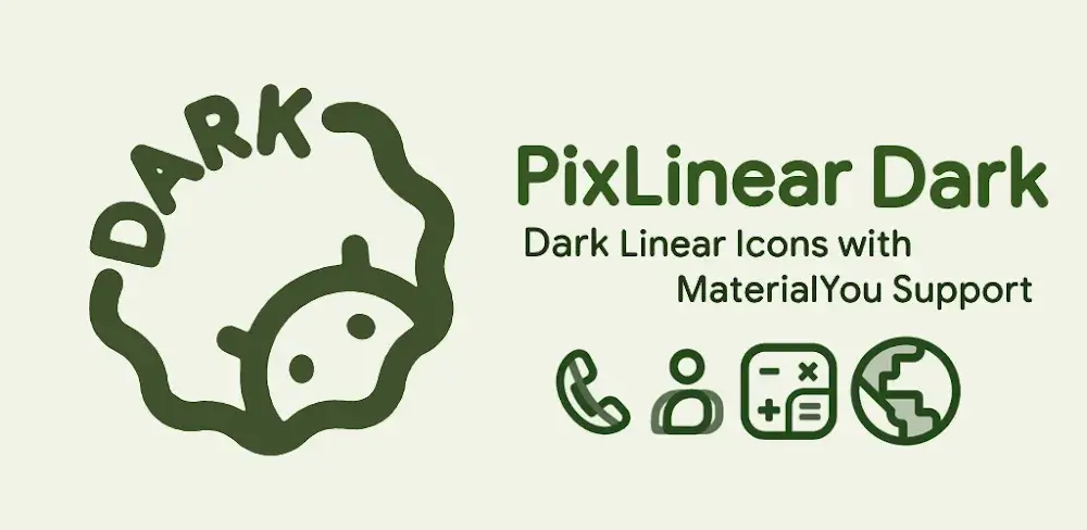 PixLinear Dark Icon Pack (PixLinearDark Icons) icon