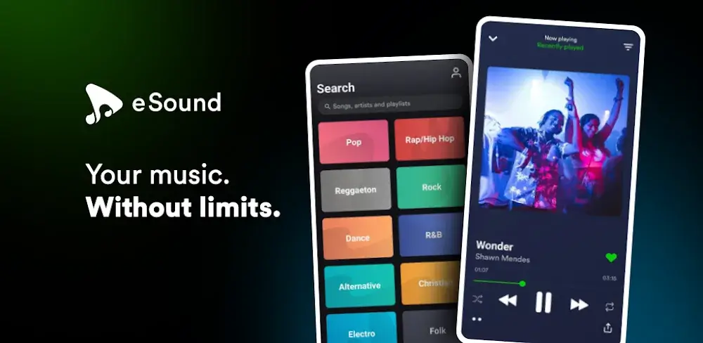 eSound: MP3 Music Player App icon