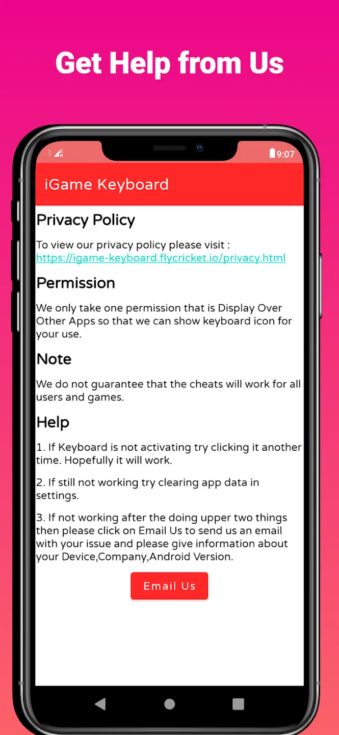 iGame Keyboard screenshot 1