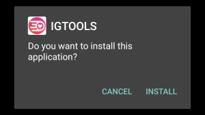 click on install