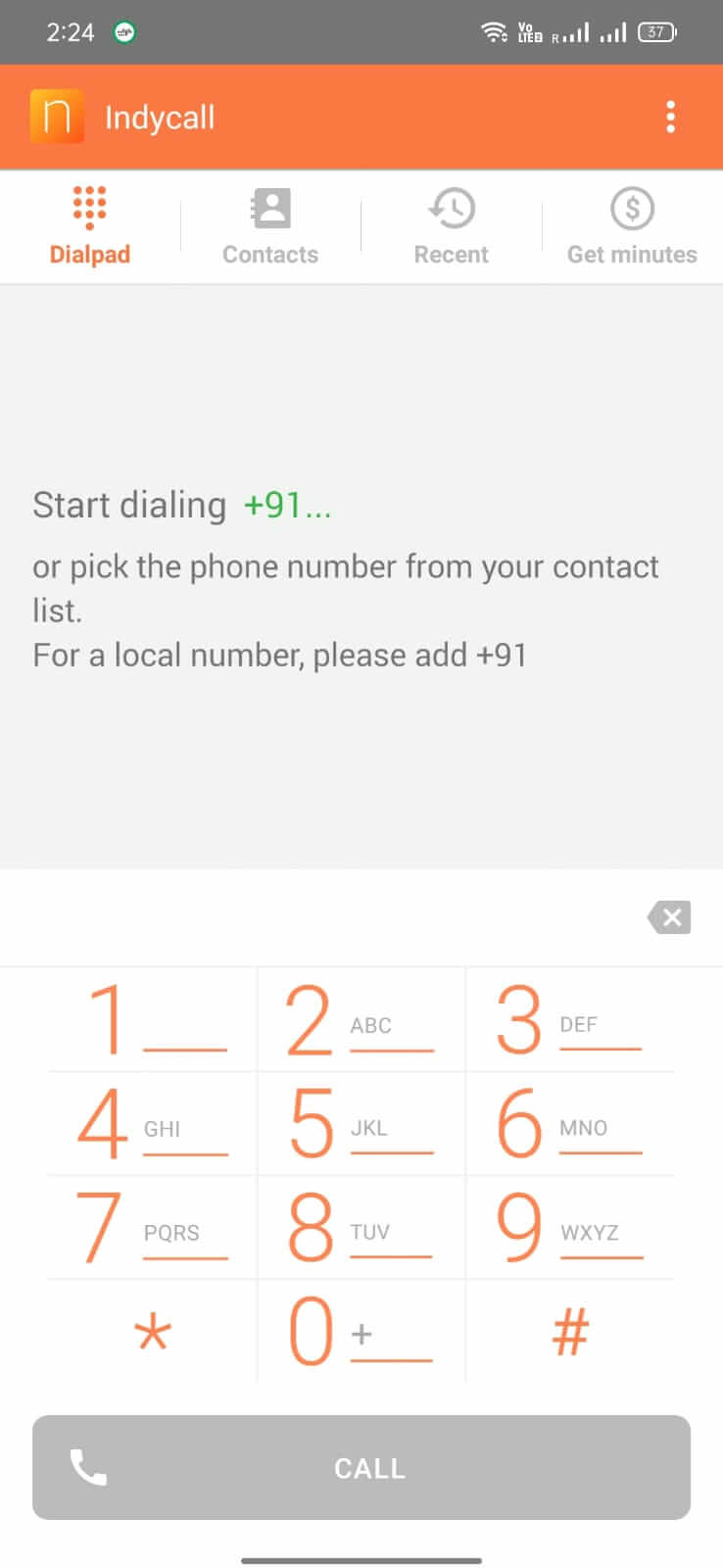 Indycall screenshot 1