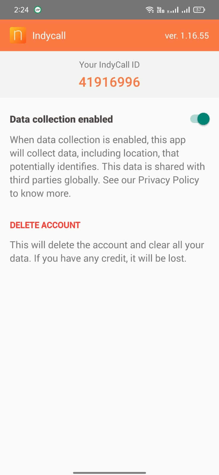 Indycall screenshot 1