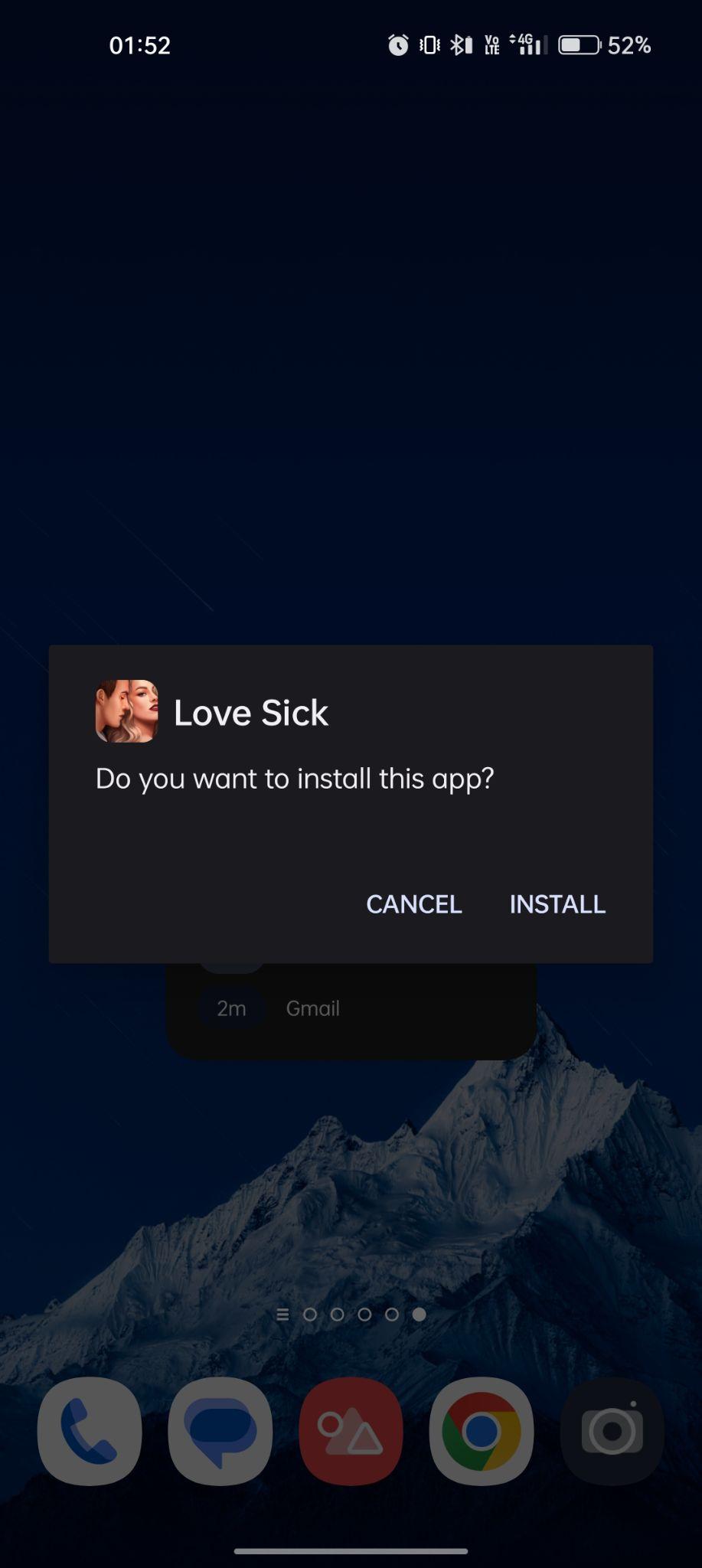 click on install