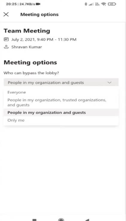 Microsoft Teams screenshot 1