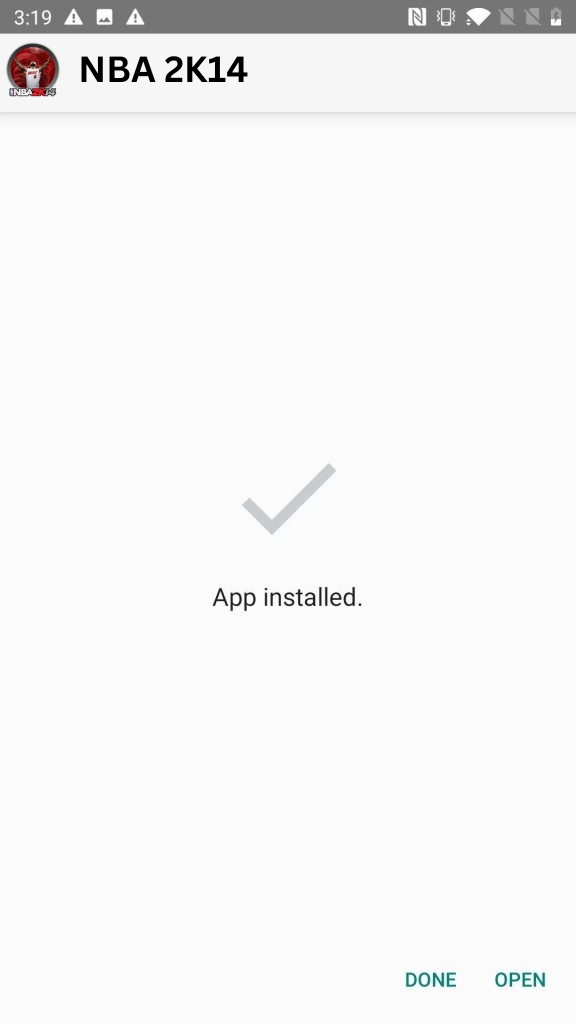 NBA 2K14  App Installed