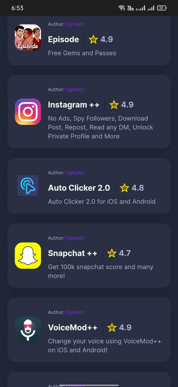 Oginject screenshot 1