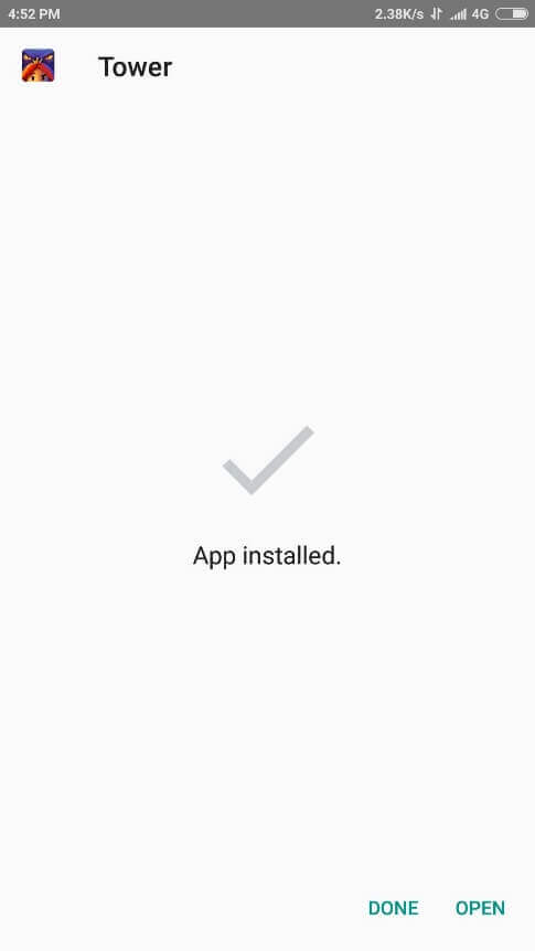 Once Upon A Tower APK installed