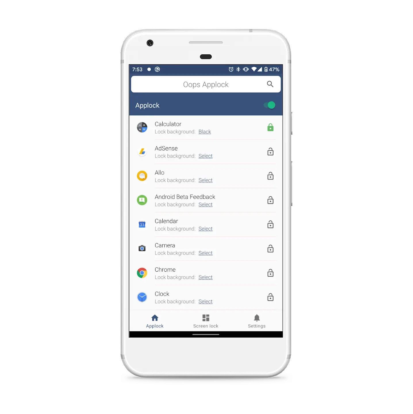 Oops AppLock screenshot 1