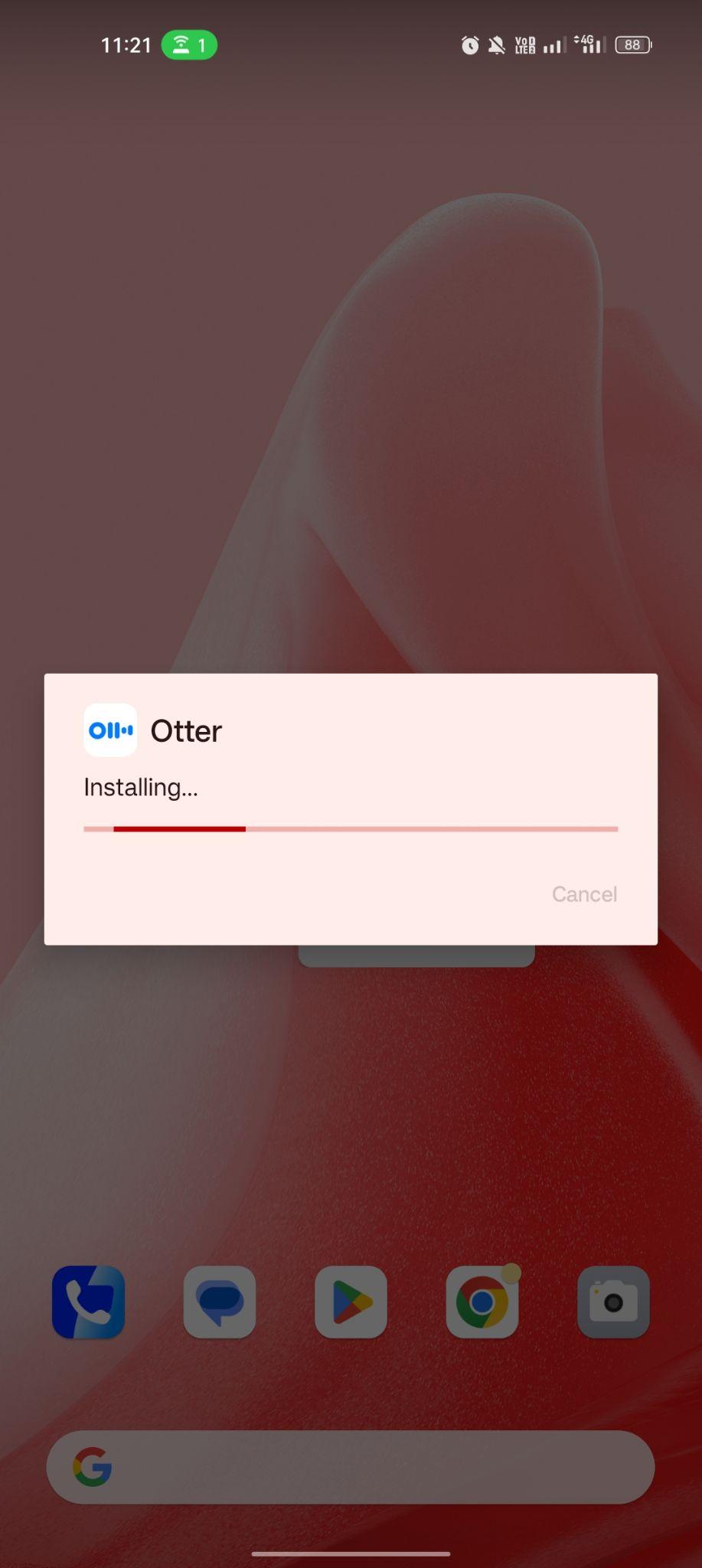 Otter apk installing