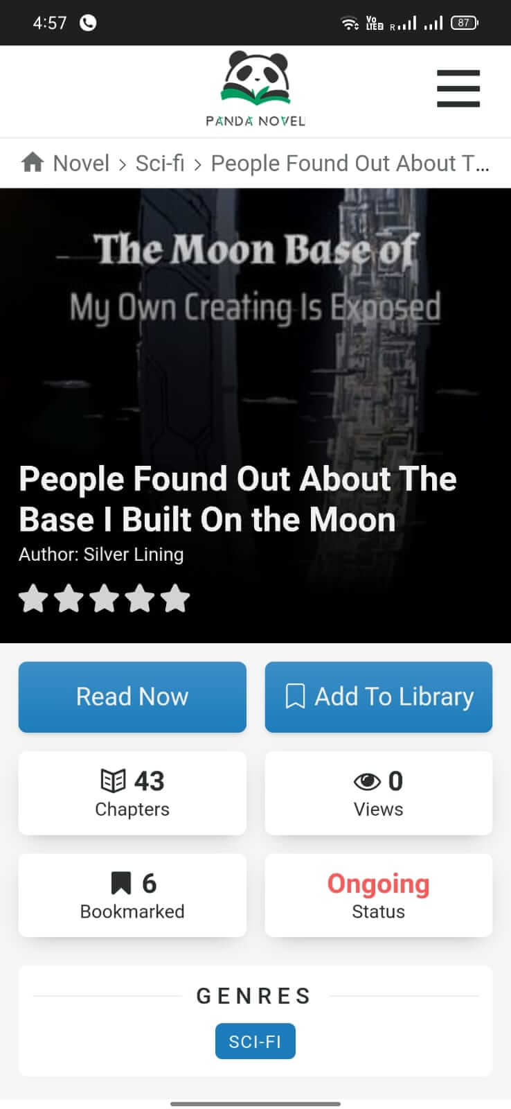 Panda Novel screenshot 1