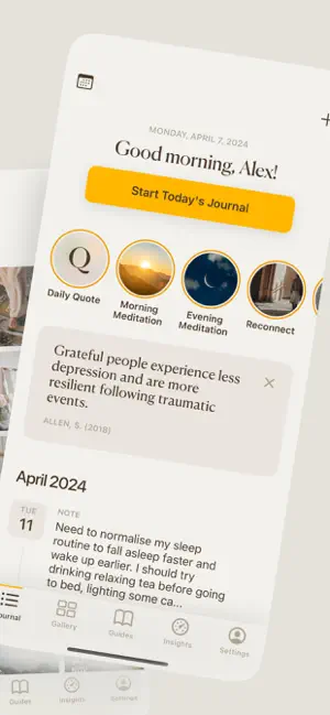 ‎5 Minute Journal・Daily Diary App screenshot 1
