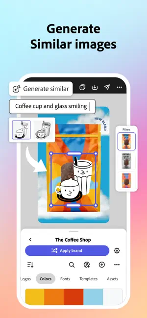‎Adobe Express: AI Photo, Video App screenshot 1