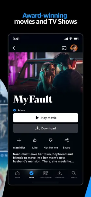‎Amazon Prime Video App screenshot 1