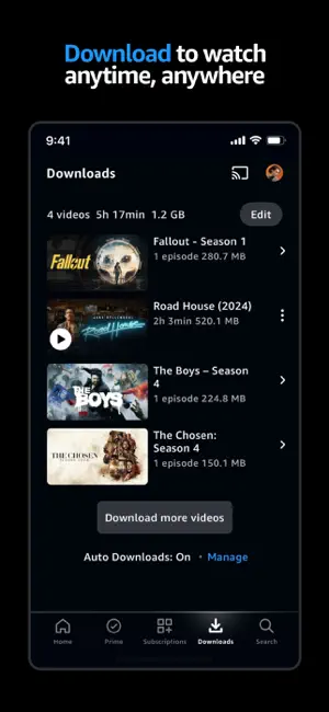 ‎Amazon Prime Video App screenshot 1