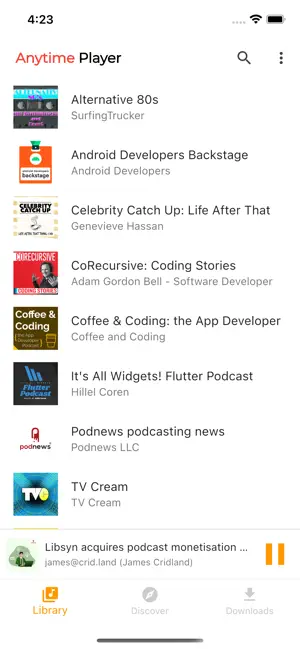 ‎Anytime Podcast Player App screenshot 1