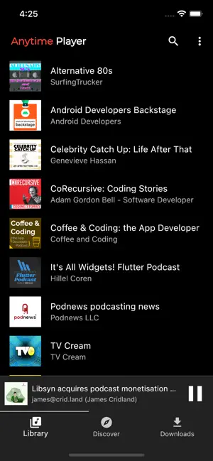 ‎Anytime Podcast Player App screenshot 1