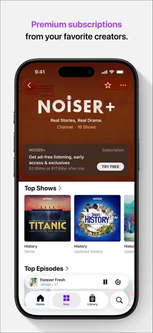 ‎Apple Podcasts App screenshot 1