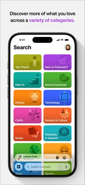 ‎Apple Podcasts App screenshot 1