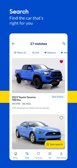 ‎CarMax: Used Cars for Sale App screenshot 1