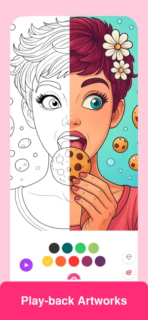 ‎Colorgram: Adult coloring book App screenshot 1