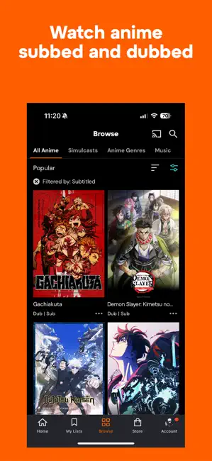 ‎Crunchyroll App screenshot 1