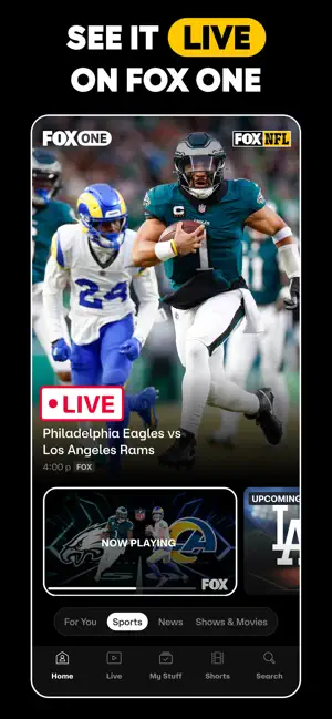 ‎FOX One: Live News, Sports, TV App screenshot 1
