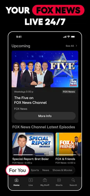 ‎FOX One: Live News, Sports, TV App screenshot 1