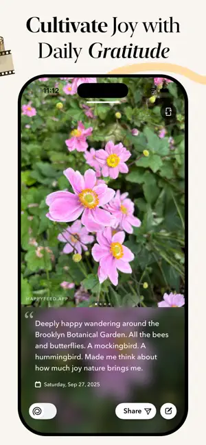 ‎Happyfeed: Gratitude Journal App screenshot 1