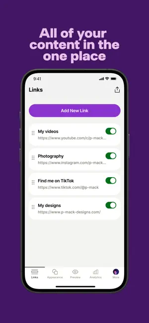 ‎Linktree: Link in Bio Creator App screenshot 1