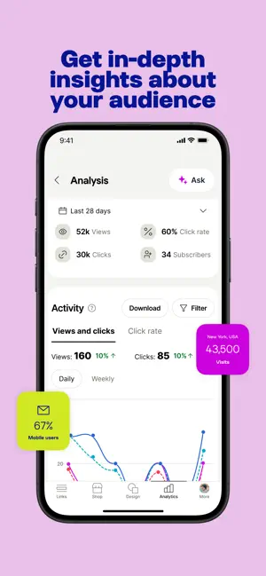 ‎Linktree: Link in Bio Creator App screenshot 1