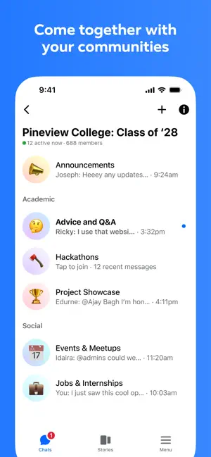 ‎Messenger App screenshot 1