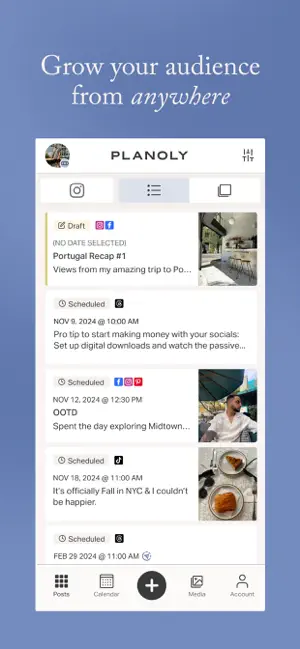 ‎Planoly: Social Media Planner App screenshot 1