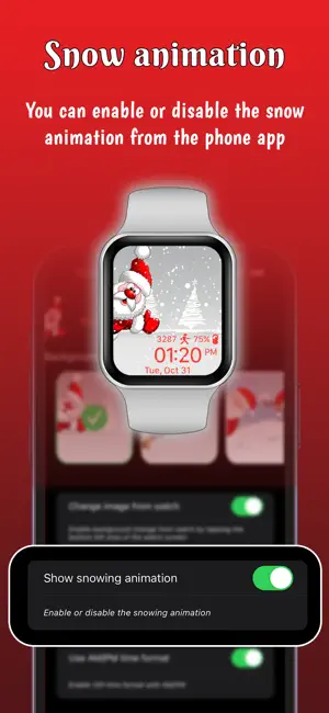 ‎Santa Christmas Snowing App screenshot 1